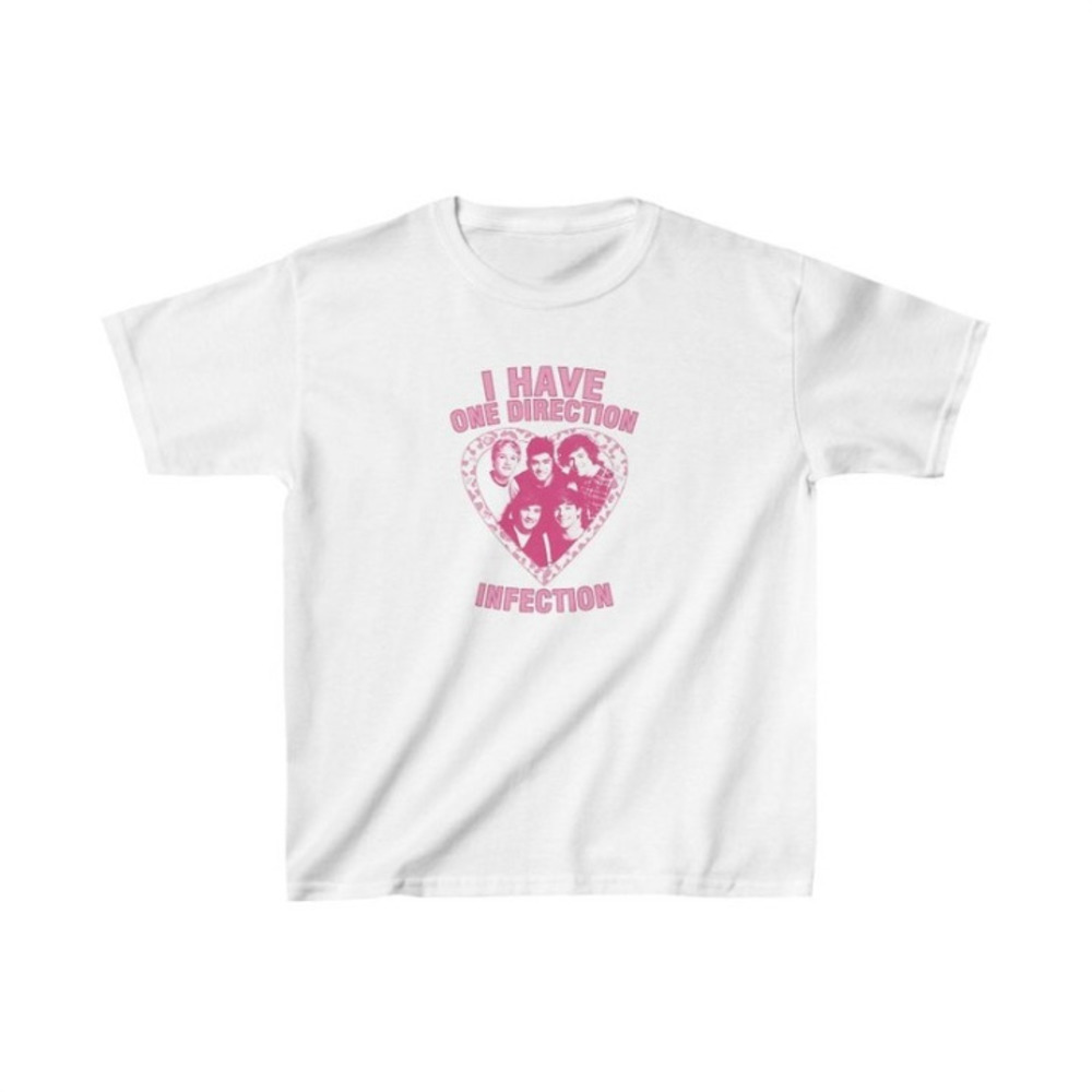 Pink One Direction Heart Tee Shirt, 1D Music Shirt, Iconic Tees